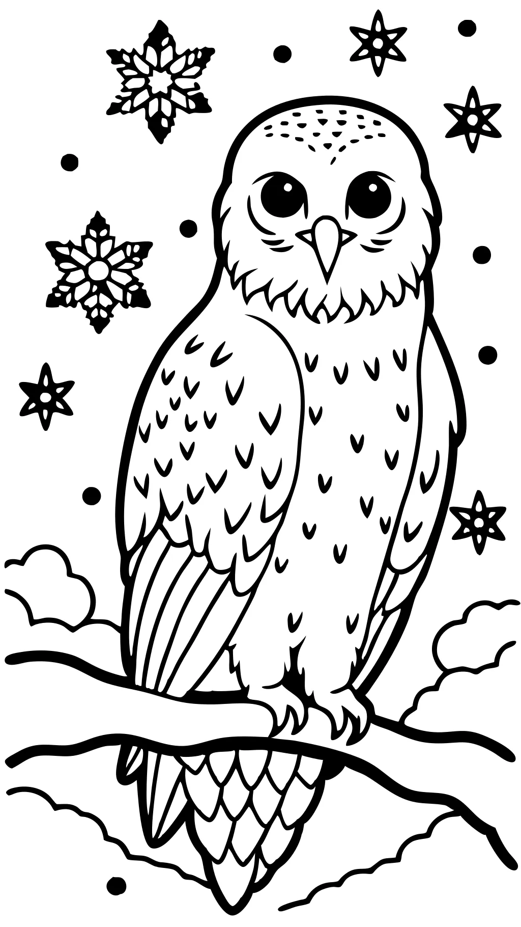 hedwig coloring page